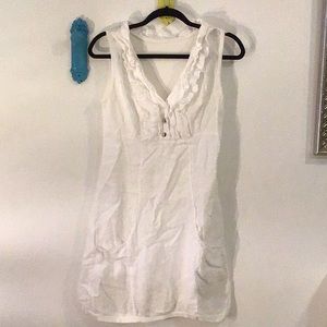 White Linen Dress